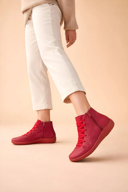 Women's Casual Ankle Boots with Flat Sole