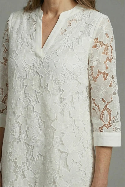 Women’s Casual Embroidered Midi Wedding Guest Dresses with V-Neck
