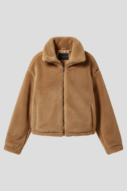 Women's Casual Fluffy Jacket with Pockets