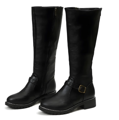 Women's Casual Knee High Boots with Block Heel
