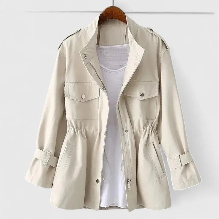 Women’s Casual Lightweight Coat with Zip-Up