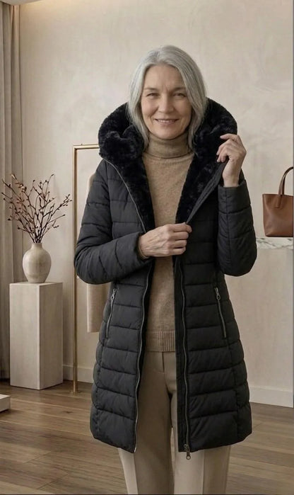 Women’s Casual Padded Winter Jacket with Hood