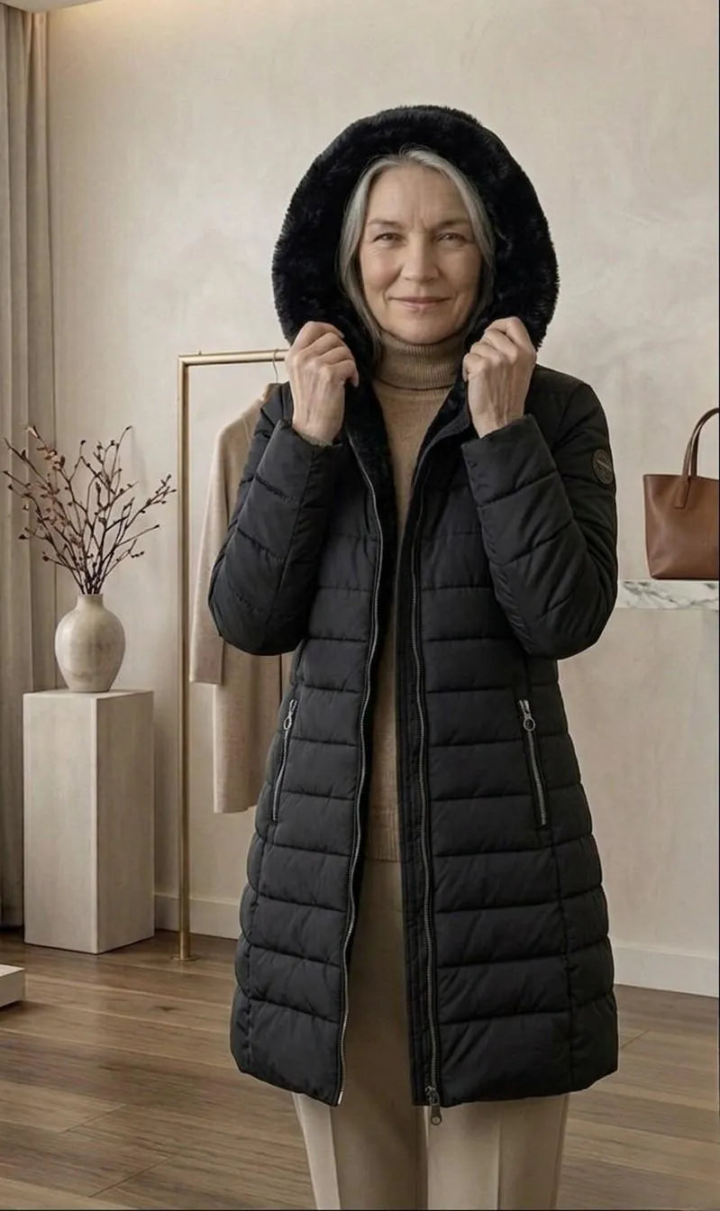Women’s Casual Padded Winter Jacket with Hood