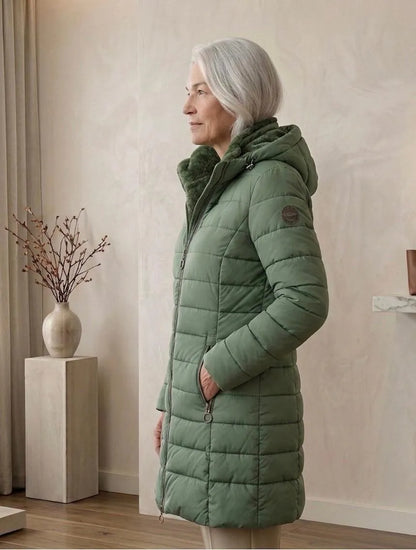 Women’s Casual Padded Winter Jacket with Hood