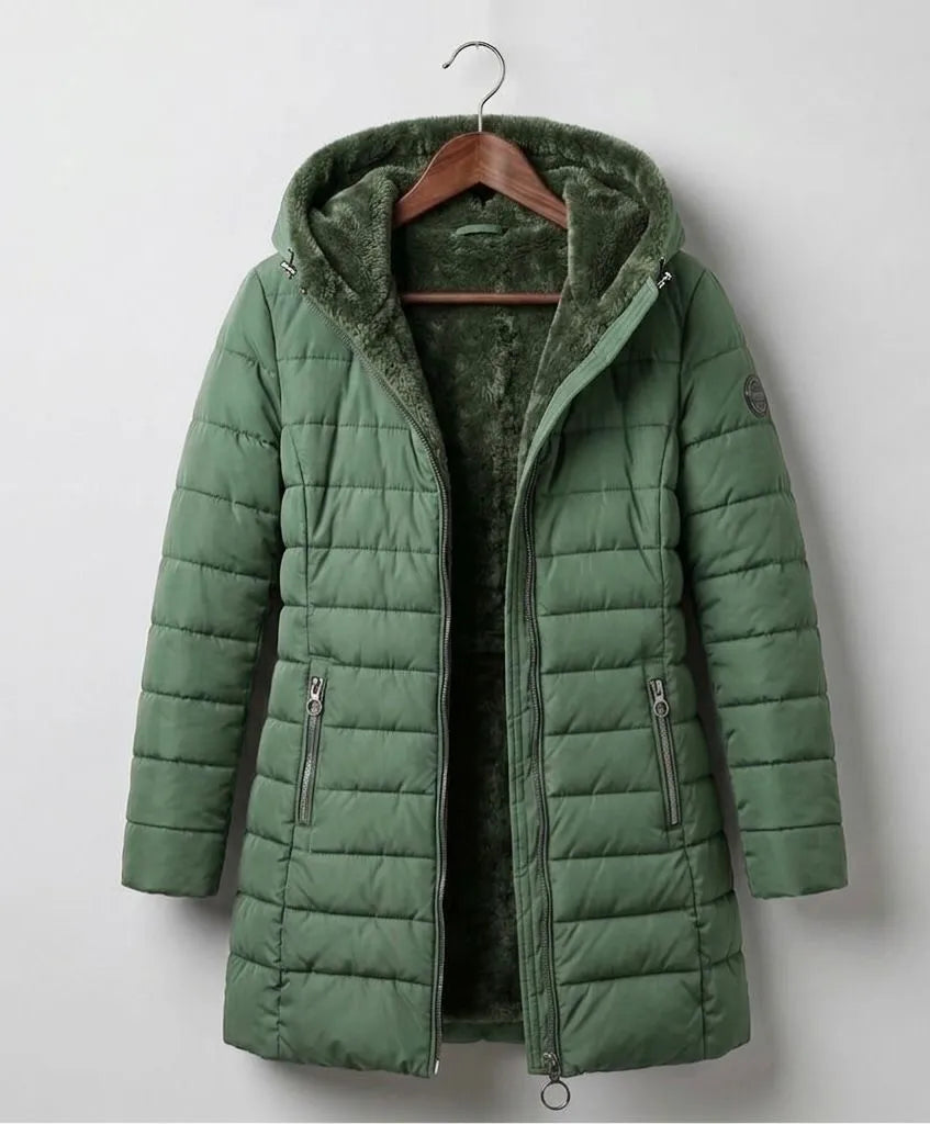 Women’s Casual Padded Winter Jacket with Hood