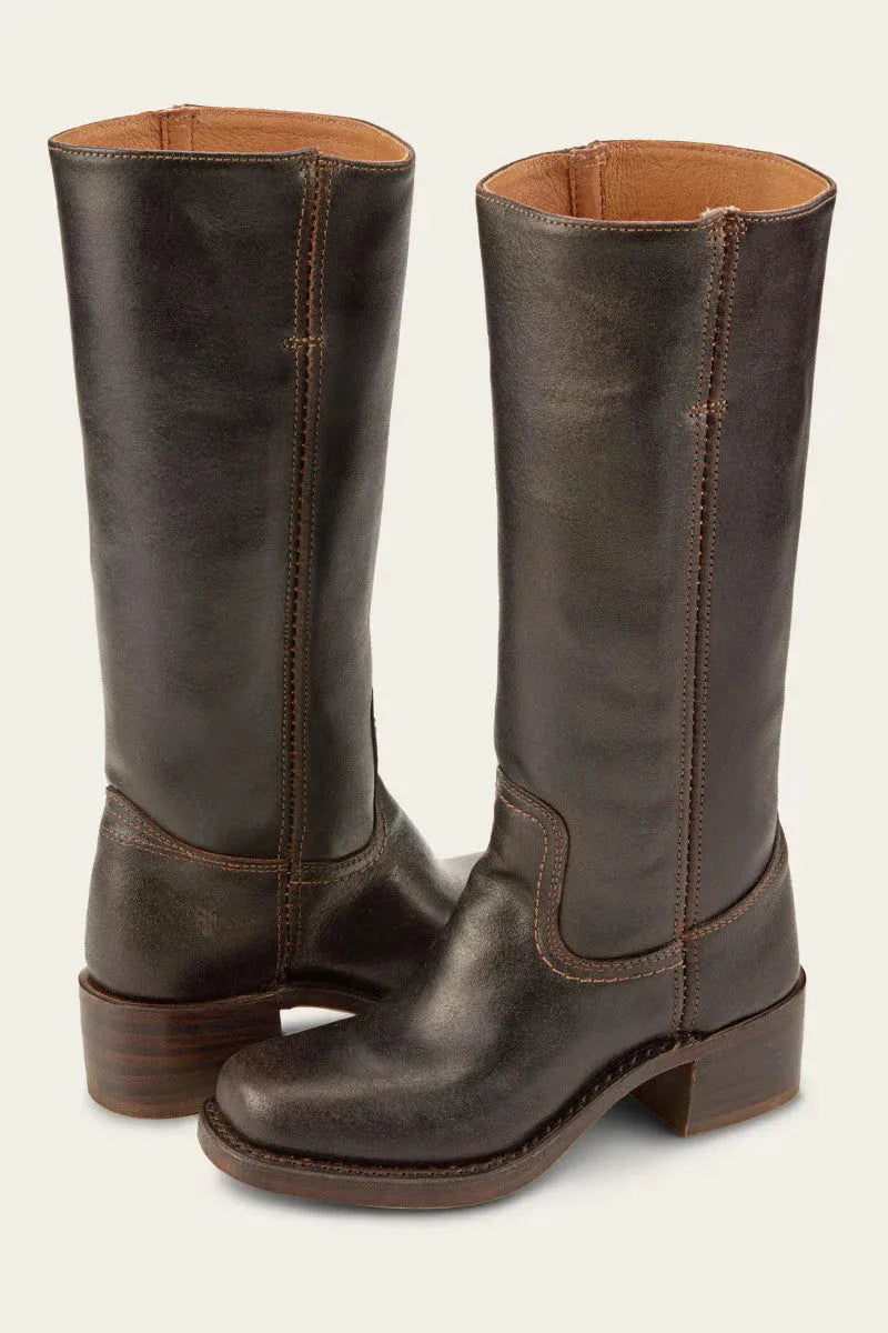 Women's Casual Vintage Boots with Block Heel