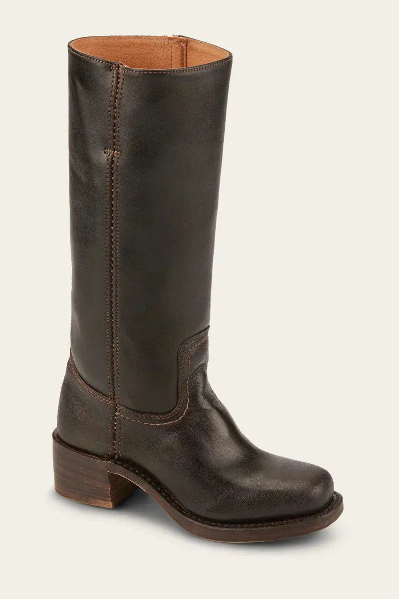 Women's Casual Vintage Boots with Block Heel