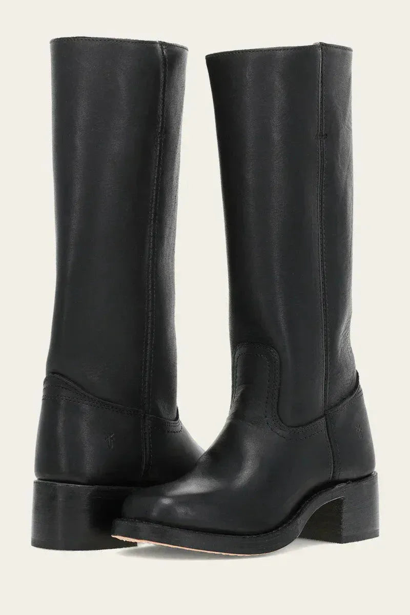 Women's Casual Vintage Boots with Block Heel