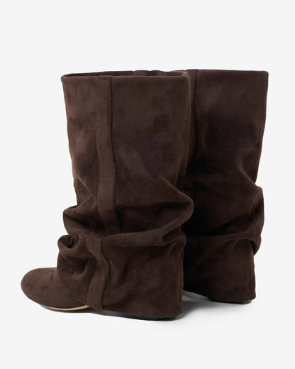 Women's Comfy Knee High Boots with Wide Calf