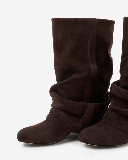 Women's Comfy Knee High Boots with Wide Calf