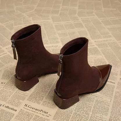 Women's Formal Stylish Boots with Block Heel