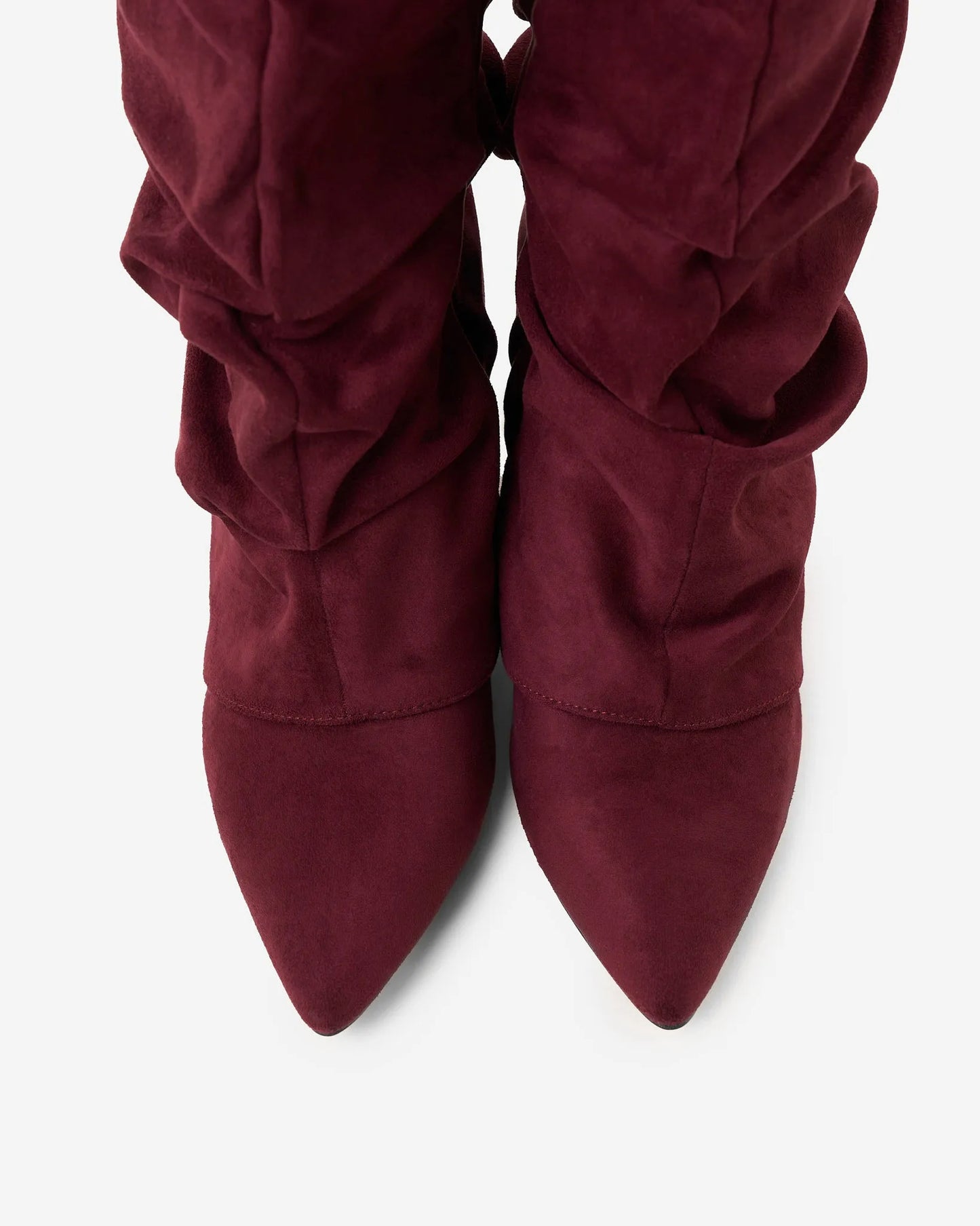Women's Knee High Slouch Boots with Buckle
