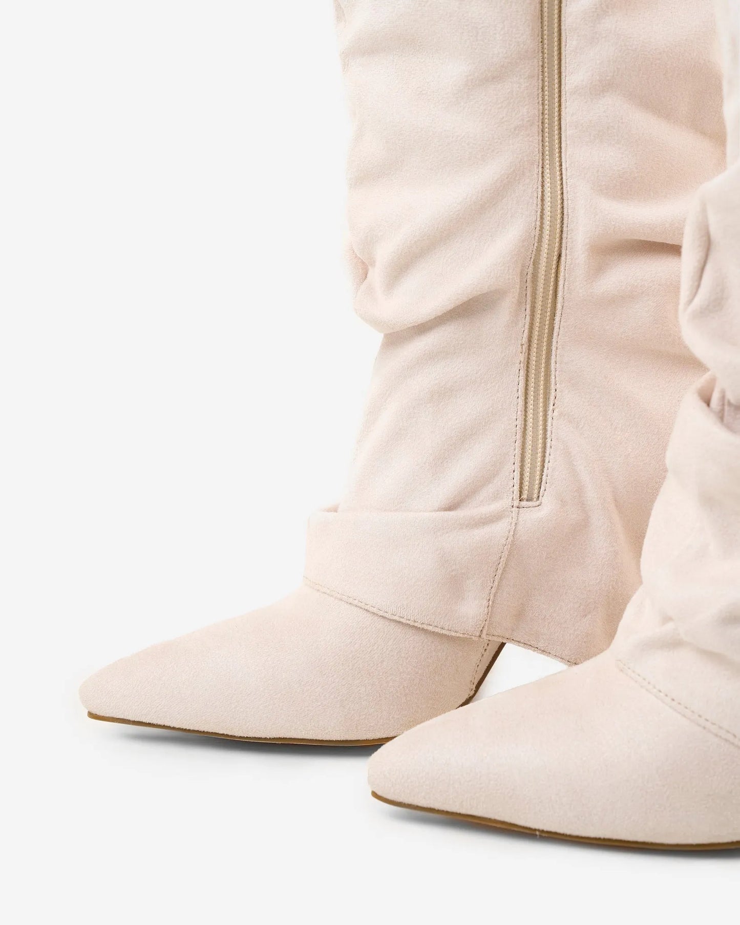 Women's Knee High Slouch Boots with Buckle