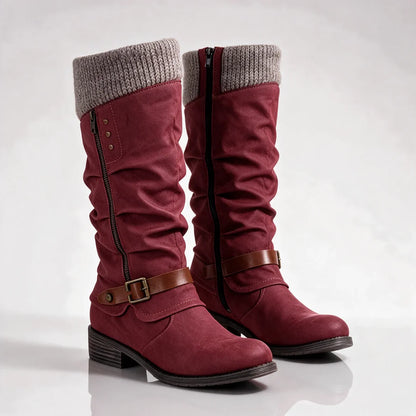 Women's Knee High Snow Boots with Fur Lined