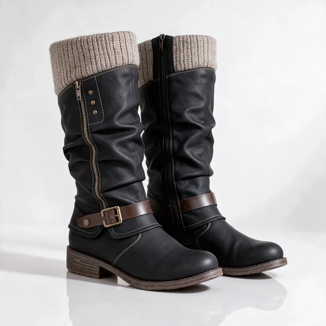 Women's Knee High Snow Boots with Fur Lined