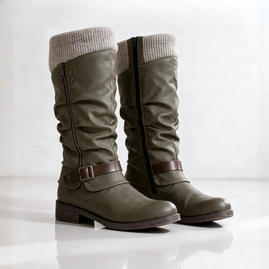 Women's Knee High Snow Boots with Fur Lined