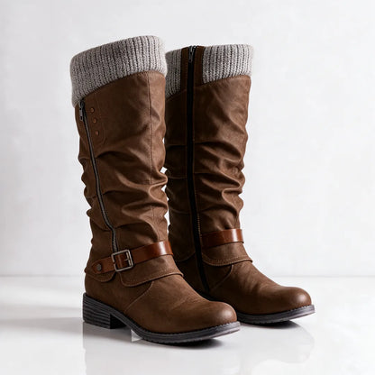 Women's Knee High Snow Boots with Fur Lined