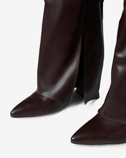 Women's Knee High Stylish Boots with Heeled Design