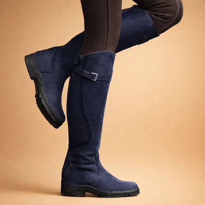 Women's Knee High Stylish Boots with Low Heel