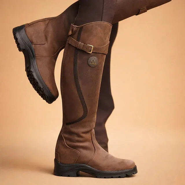 Women's Knee High Stylish Boots with Low Heel