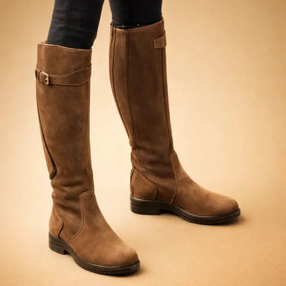 Women's Knee High Stylish Boots with Low Heel