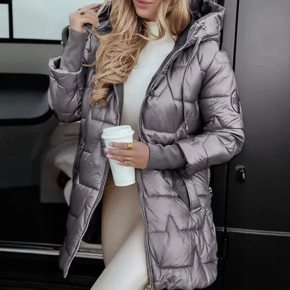 Women’s Lightweight Padded Coat with Hood