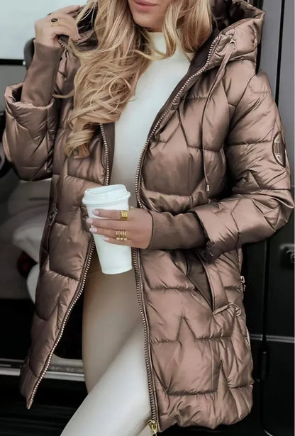 Women’s Lightweight Padded Coat with Hood
