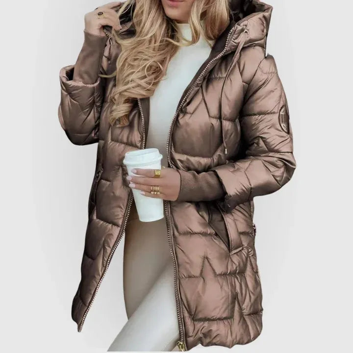 Women’s Lightweight Padded Coat with Hood