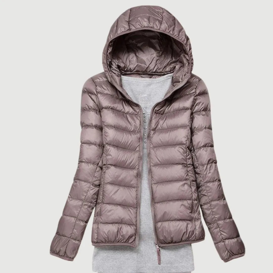Women’s Lightweight Padded Winter Jacket with Hood