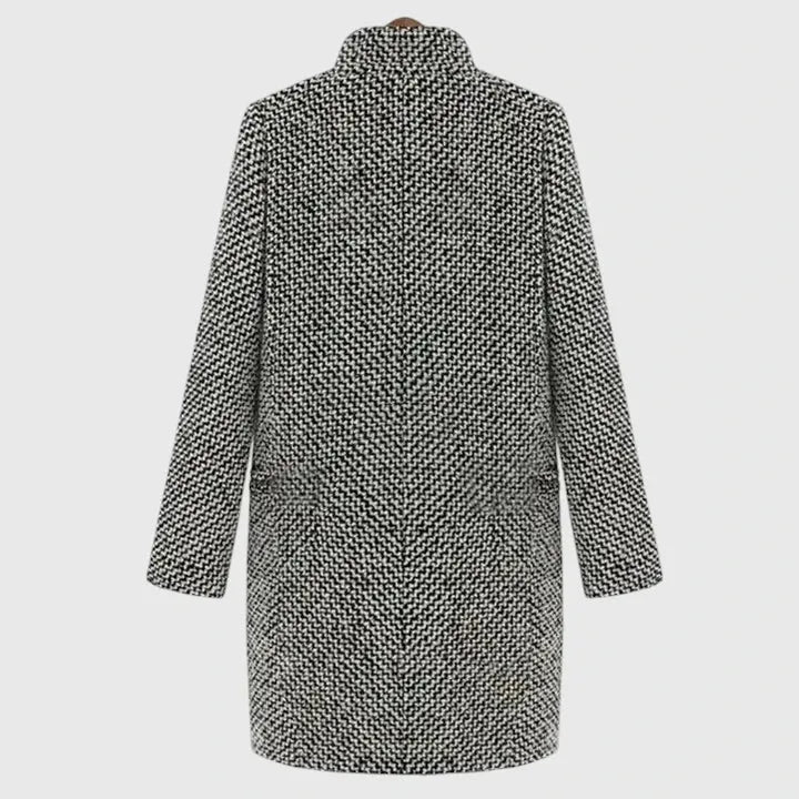 Women’s Long Casual Coat with Button Closure