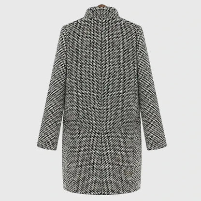 Women’s Long Casual Coat with Button Closure