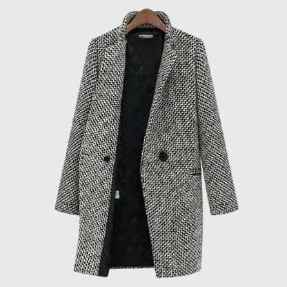 Women’s Long Casual Coat with Button Closure