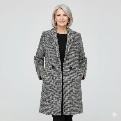 Women’s Long Casual Coat with Button Closure