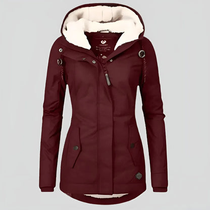 Women’s Long Casual Winter Jacket with Hood