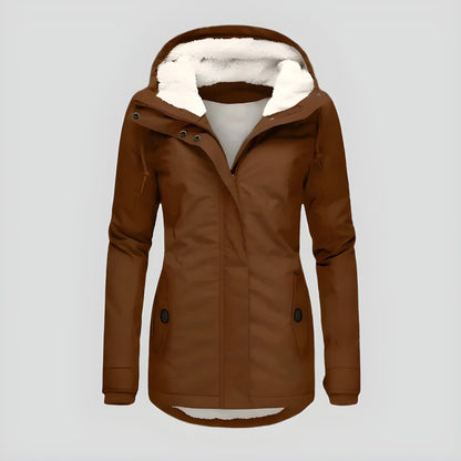 Women’s Long Casual Winter Jacket with Hood