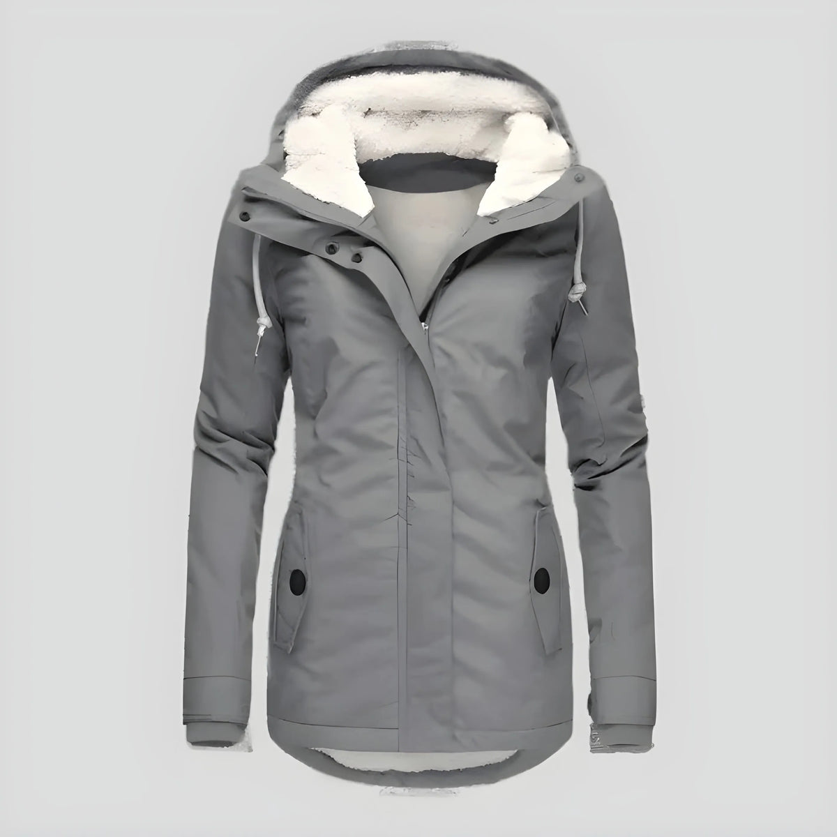 Women’s Long Casual Winter Jacket with Hood