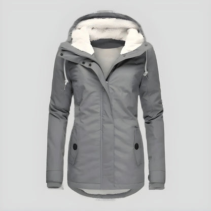 Women’s Long Casual Winter Jacket with Hood