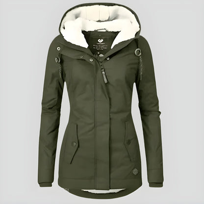 Women’s Long Casual Winter Jacket with Hood