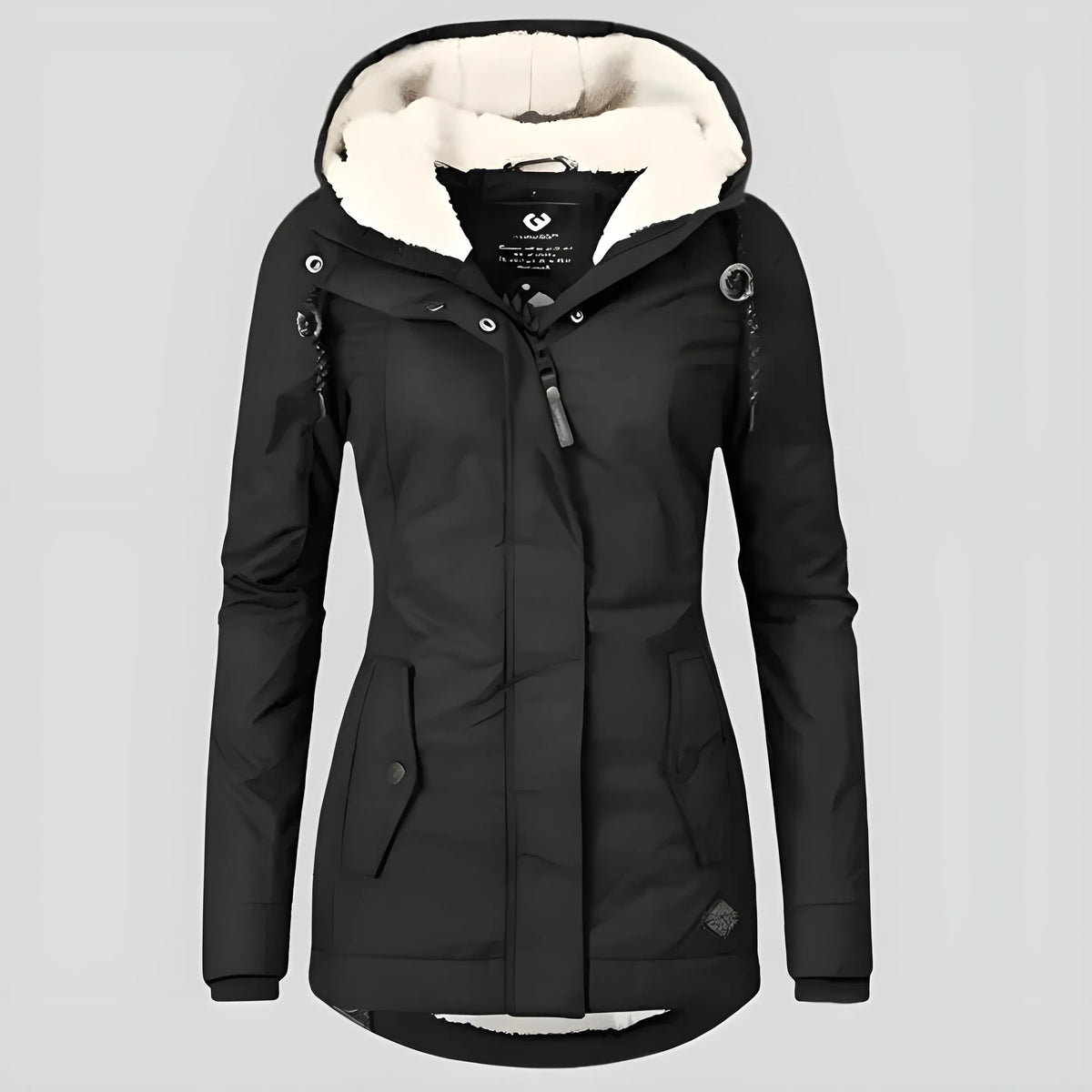 Women’s Long Casual Winter Jacket with Hood