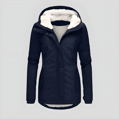 Women’s Long Casual Winter Jacket with Hood