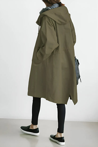 Women’s Long Lightweight Coat with Hood