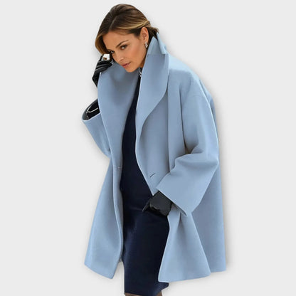 Women’s Long Lightweight Coat with Windproof Design