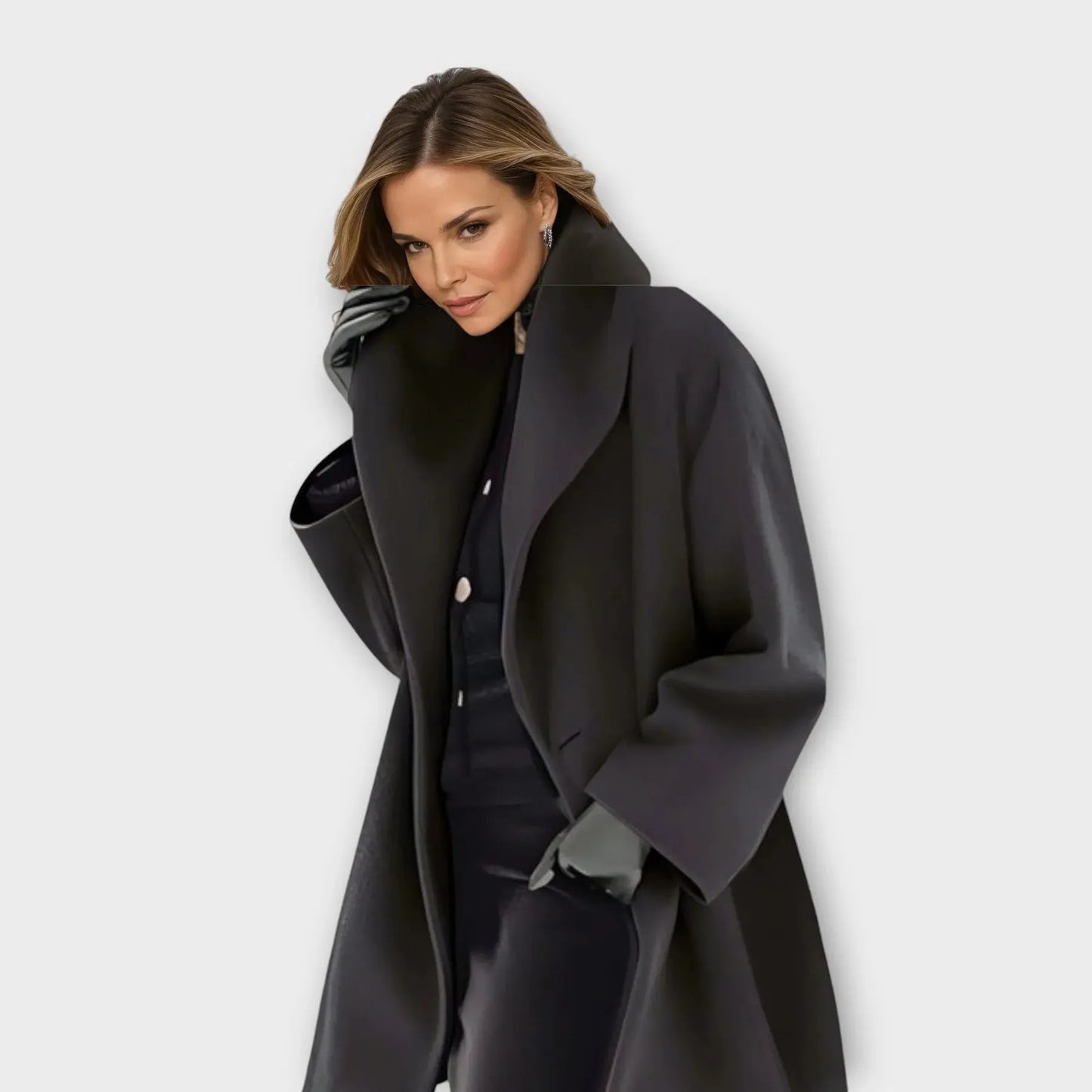 Women’s Long Lightweight Coat with Windproof Design