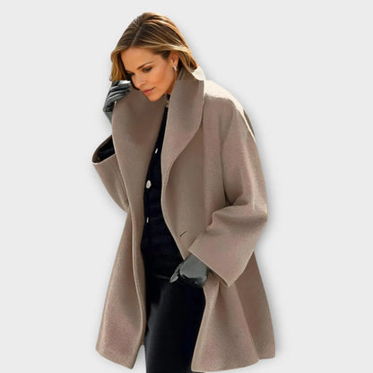 Women’s Long Lightweight Coat with Windproof Design