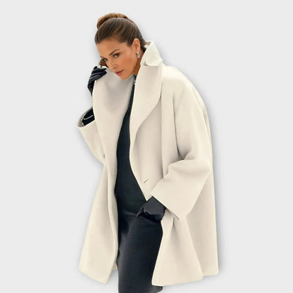 Women’s Long Lightweight Coat with Windproof Design