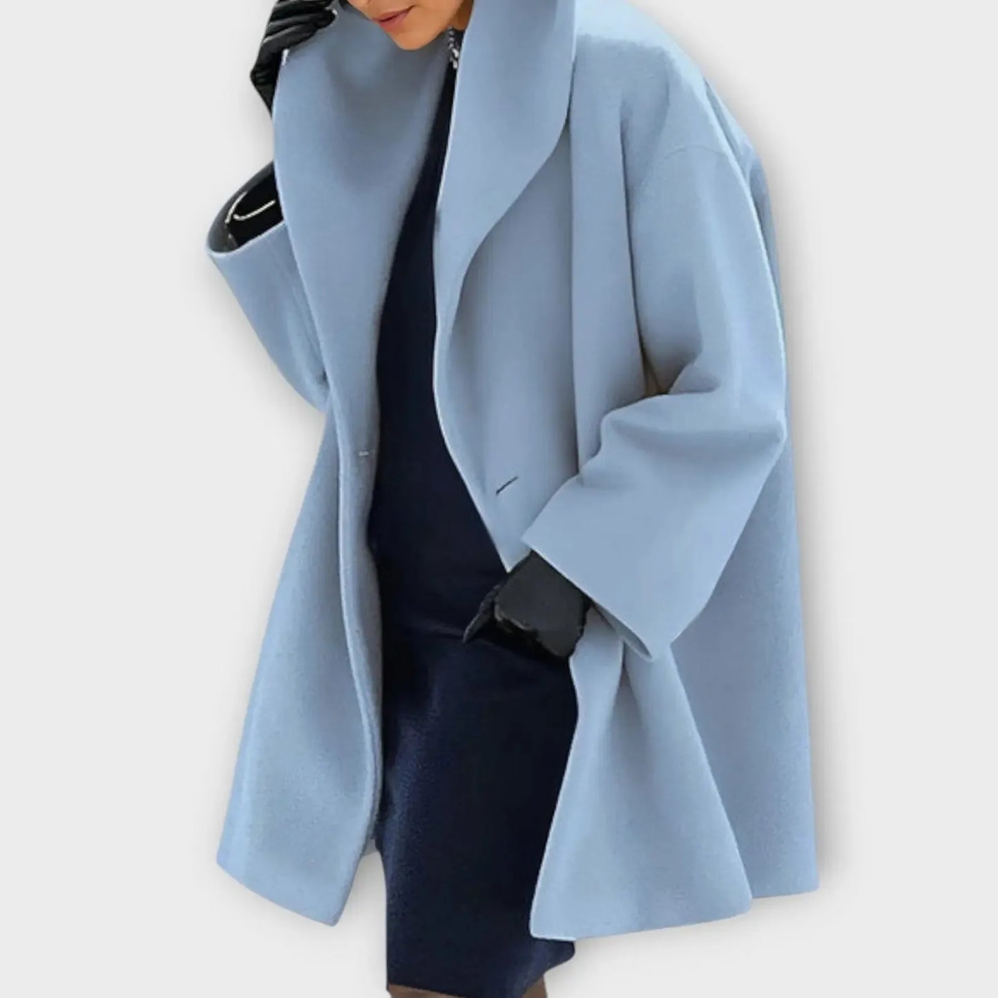 Women’s Long Lightweight Coat with Windproof Design