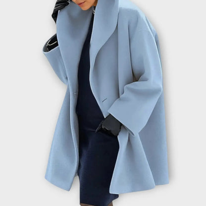 Women’s Long Lightweight Coat with Windproof Design