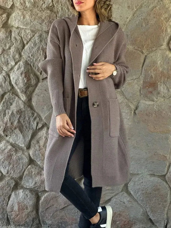 Women’s Long Oversized Coat with Hood