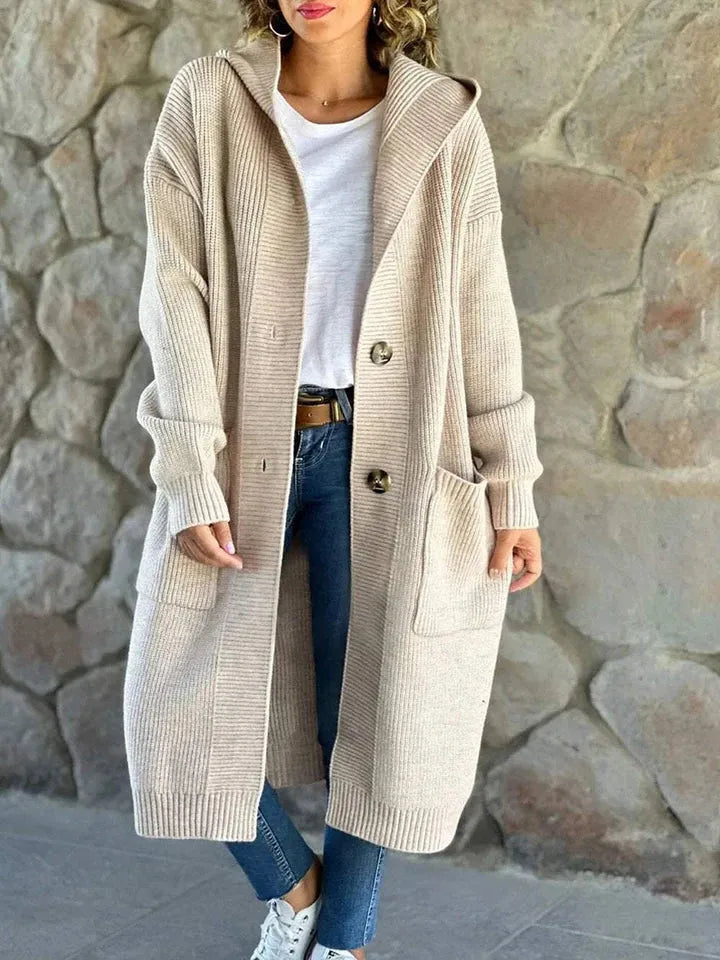 Women’s Long Oversized Coat with Hood