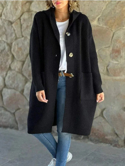 Women’s Long Oversized Coat with Hood